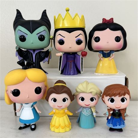 Funko POP! Disney Villains & Princesses - Loose Lot of 7