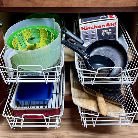 Kitchen Cabinet Buyout - Enamel Cookware, Pans and More