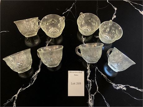 Anchor Hocking Clear Glass Punch Cups Set of 8