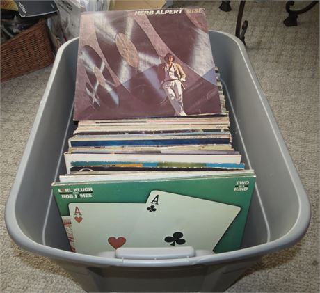 Tote Of Assorted Records