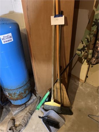 Broom and Dust Pan Lot