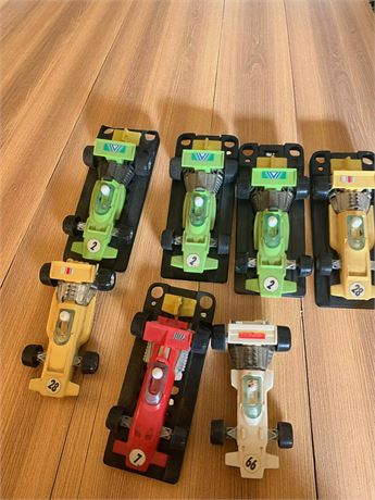 Set of 7 Vintage Funmate Indy Race Cars Made in Japan