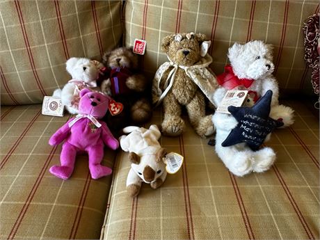 Plush Bear TY and Boyds Bears lot