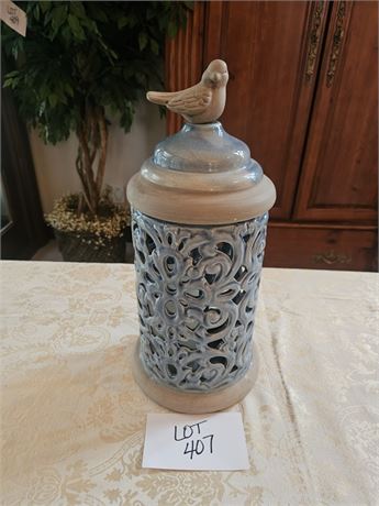 Decorative Ceramic Hurricane Candle Holder
