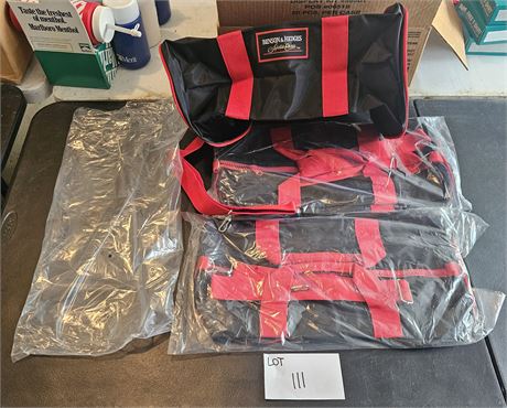 Benson & Hedges Black & Red Travel Bags x3
