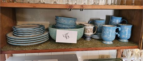 Cupboard Cleanout - Temp-tations Floral Lace Plates, Mugs, Bowls & More