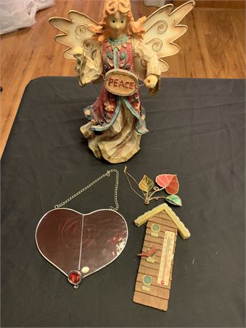 Angel Heart and Decorative Thermometer