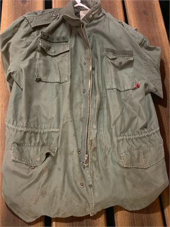 Vintage 50’s Korean War Era Military Green Field Jacket