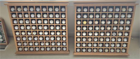 Souvenir Golf Balls W/Display Shelving
