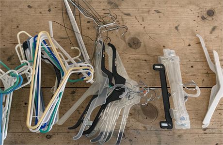 Plastic & Wire Shirt/Pant Clothing Hanger Lot