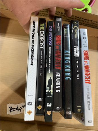 DVDs - Sons of Anarchy - The Exorcist - Psycho - One Flew Over The Cuckoos Nest