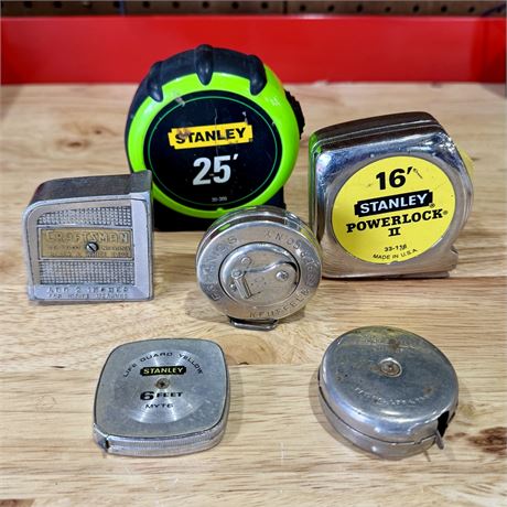 Vintage and Newer Measuring Tapes