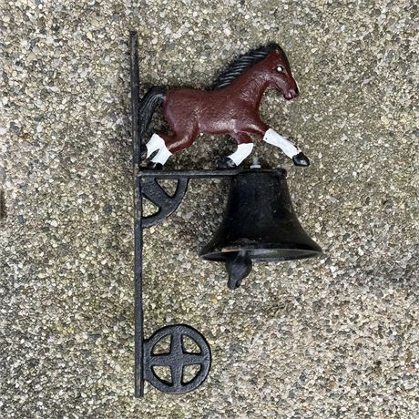 Cast Iron Horse Dinner Bell
