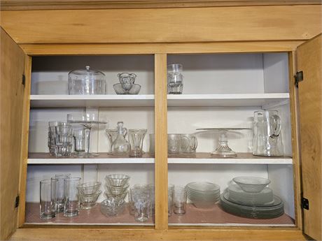 Kitchen Cupboard Cleanout:Drinking Glasses/Plates/Bowl & More