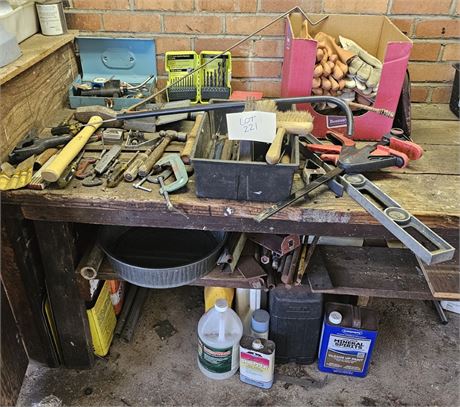 Tool & Hardware Cleanout- Hand Tools, Hardware, Chemicals & More