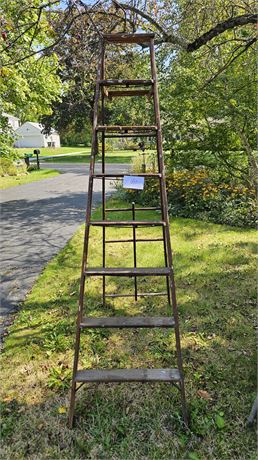 6ft Vintage Wood Ladder