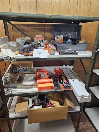 Mixed Hardware & Storage Lot: Pegs/Solder/Connectors/Wire/Brushes & More