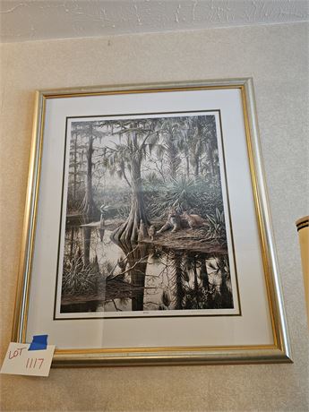 Signed Essenburg "Recess" 702/750 Framed Art Print