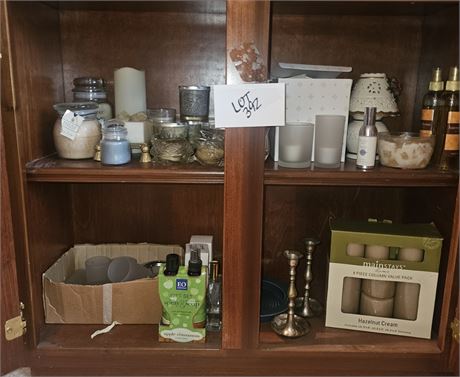 Assorted Mixed Candles and Room Sprays, Warmers, and Holders