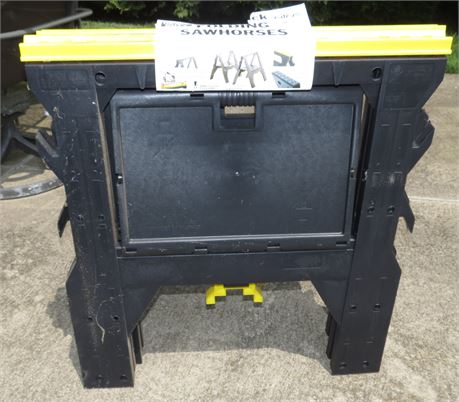 Twin Pack Of Folding Sawhorses