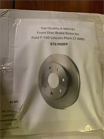 Top Quality 8-680181 Front Disc Brake Rotor  Ford F-150 and Lincoln Mark LT 4WD
