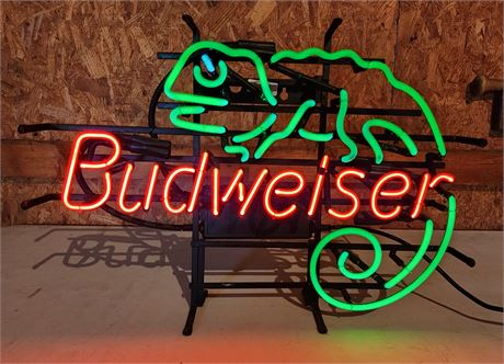 Budweiser Lizard Neon Sign