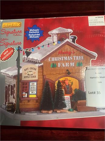 Lemax Signature Collection Porcelain "Henry's Christmas Tree Farm" 75257 Retired