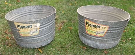 Pioneer Galvanized Wash Tubs