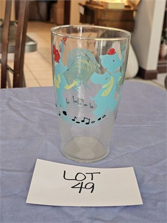 Jolly Jumbo Elephant Clear Glass Tumbler