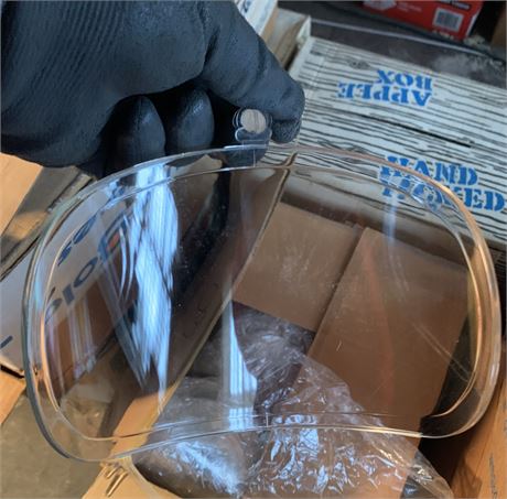 Clear Plastic Helmet Shield Lot - 2 Boxes