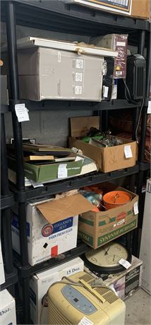 Black Plastic 5 Tier Storage Shelf (SHELF ONLY)