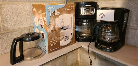 Nice Coffee Maker Lot: Toastmaster / Cuisinart / Mr. Coffee