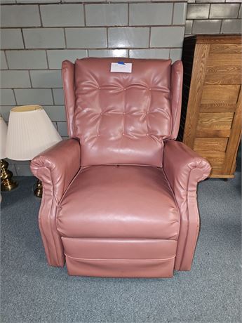 Vintage Vinyl Pink Recliner