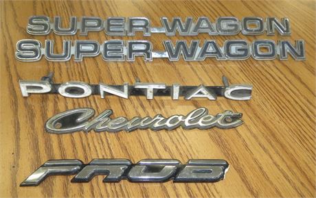 Super Wagon, Pontiac, Chevrolet Emblems