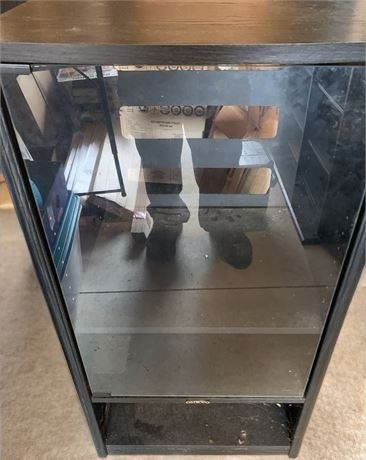 Onkyo 5 Tier Black Audio Stereo Rack Storage Cabinet With Glass Door Model RK YO