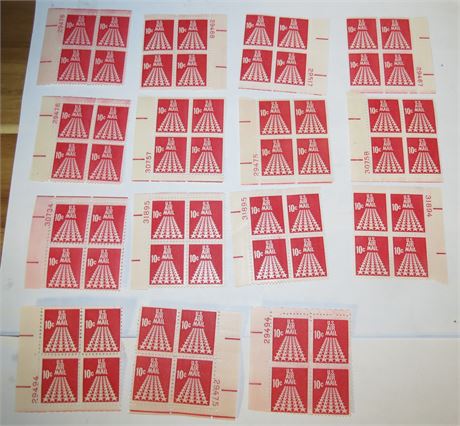 US Air Mail Stamps: 10 Cents  "50 Star Runway"