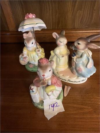 Avon Precious Moments Figurines Bunny/Bunnies Lot