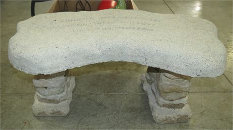 Concrete Flower Bed Bench