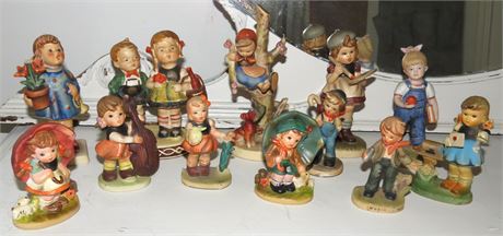 Assorted Figurines: Goebel, Homco, Napcoware