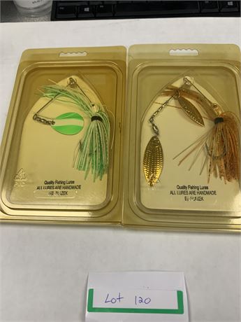 Handmade Quality Fishing Lures By Ed Plazek - Lot of 2