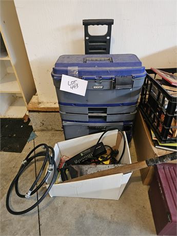 Mixed Tools With Toolbox Caddy
