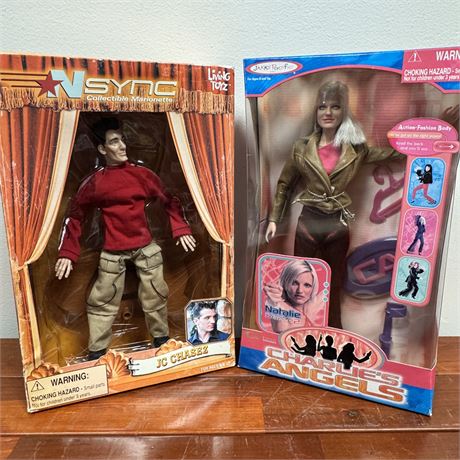 Vintage Charlie's Angels Natalie & NSYNC JC Chasez Dolls