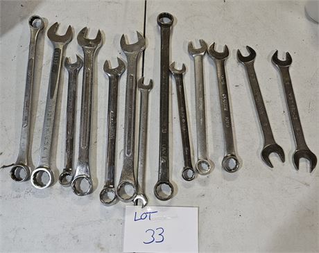 Mixed Open-End Wrenches- Allen, Armstrong, S&K & More