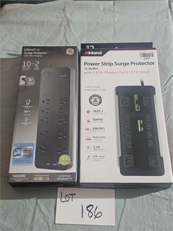 Power Strip Surge Protectors 12 & 10 Outlet