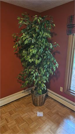 Faux Floral Standing Tree