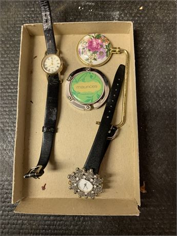 Ladies Analog Wrist Watch Lot Of 2