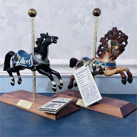 PJ's Carousel Collection LE Classic Carousel Horses - Set of 2