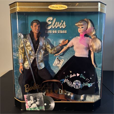 1996 Barbie Loves Elvis Collectors Edition Set