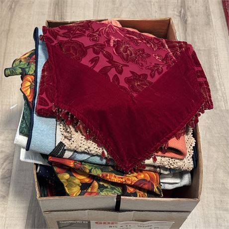 Collection of Assorted Table Linens - Mainly Runners, Vintage, Seasonal, Etc.