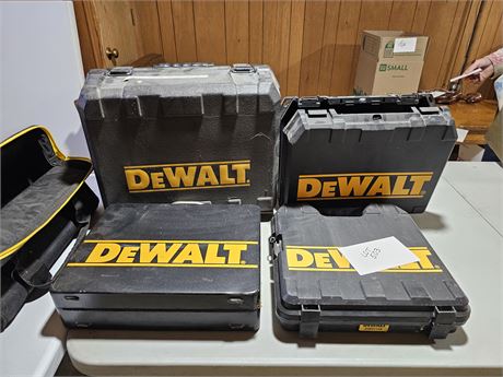 Empty Dewalt Power Tool Cases